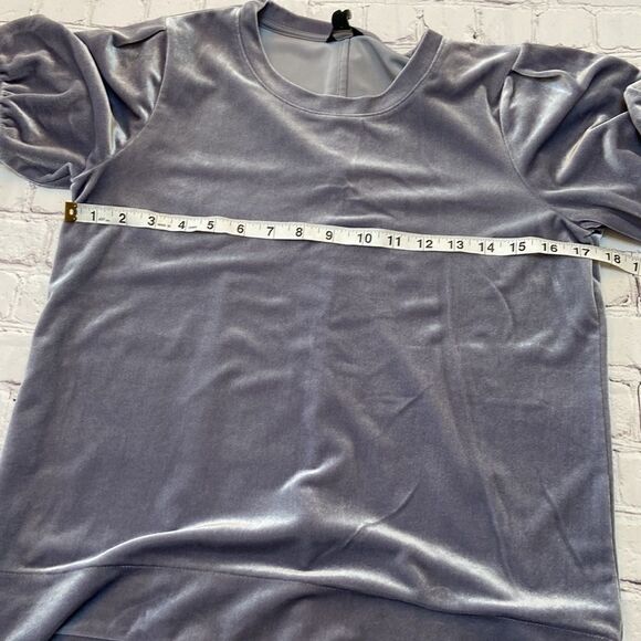 Ana Taylor Petite Velvet Puff Sleeve Top - Picture 6 of 7